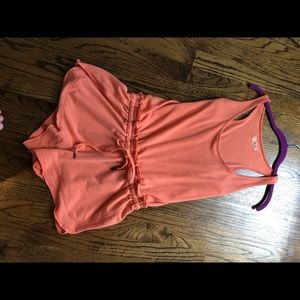 We are Sunday’s orange/coral romper